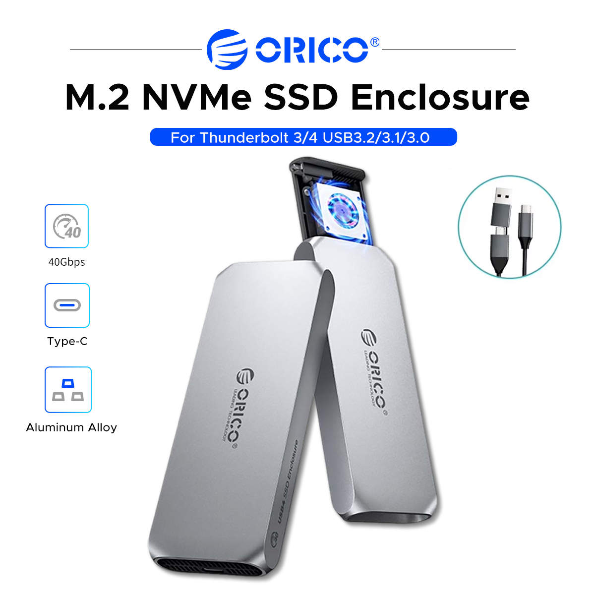 Usb4 40Gbps External Ssd 8Tb - ORICO USB4, корпус для твердотельного накопителя