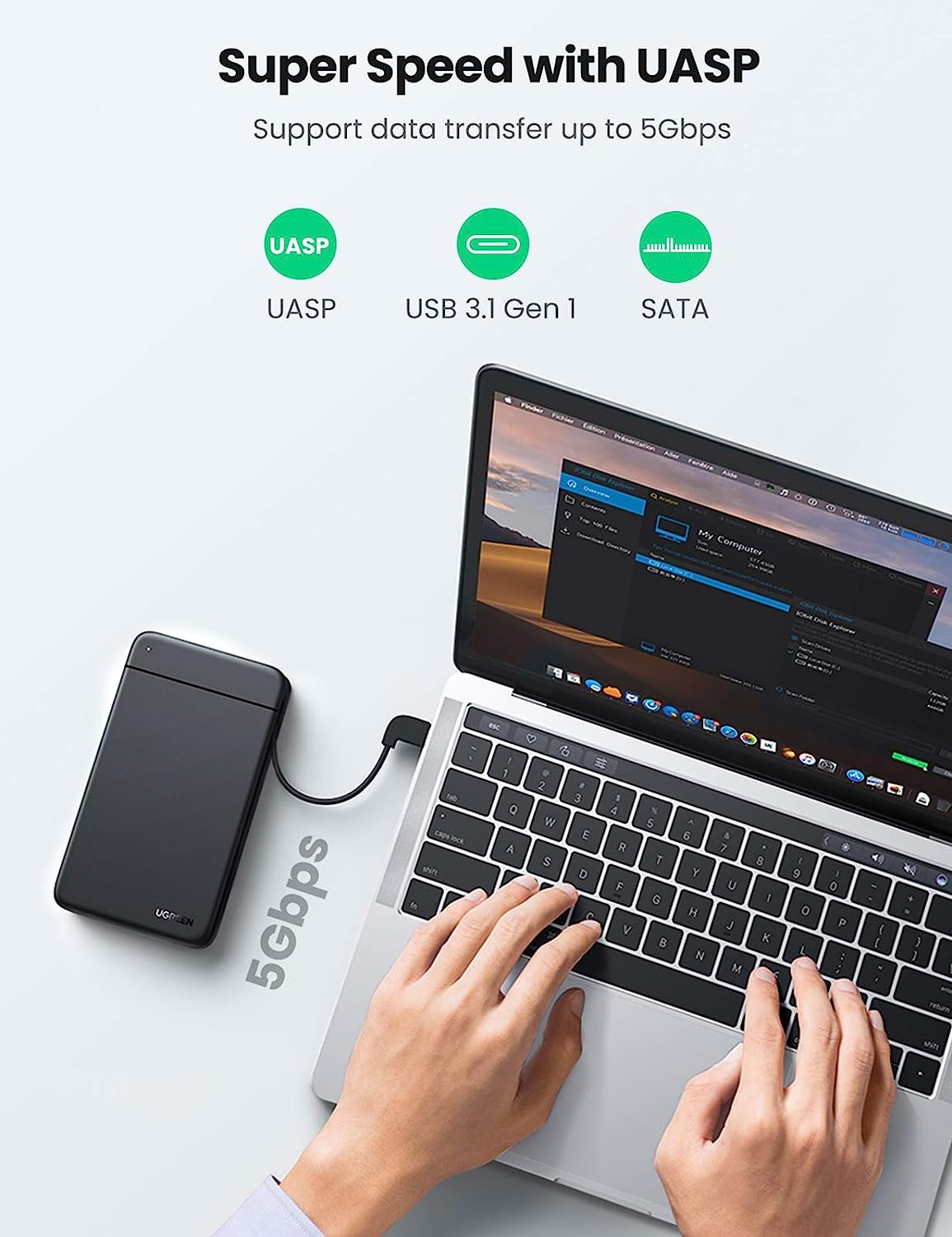 UGREEN USB C Корпус жесткого д – обзор и цена External Ssd